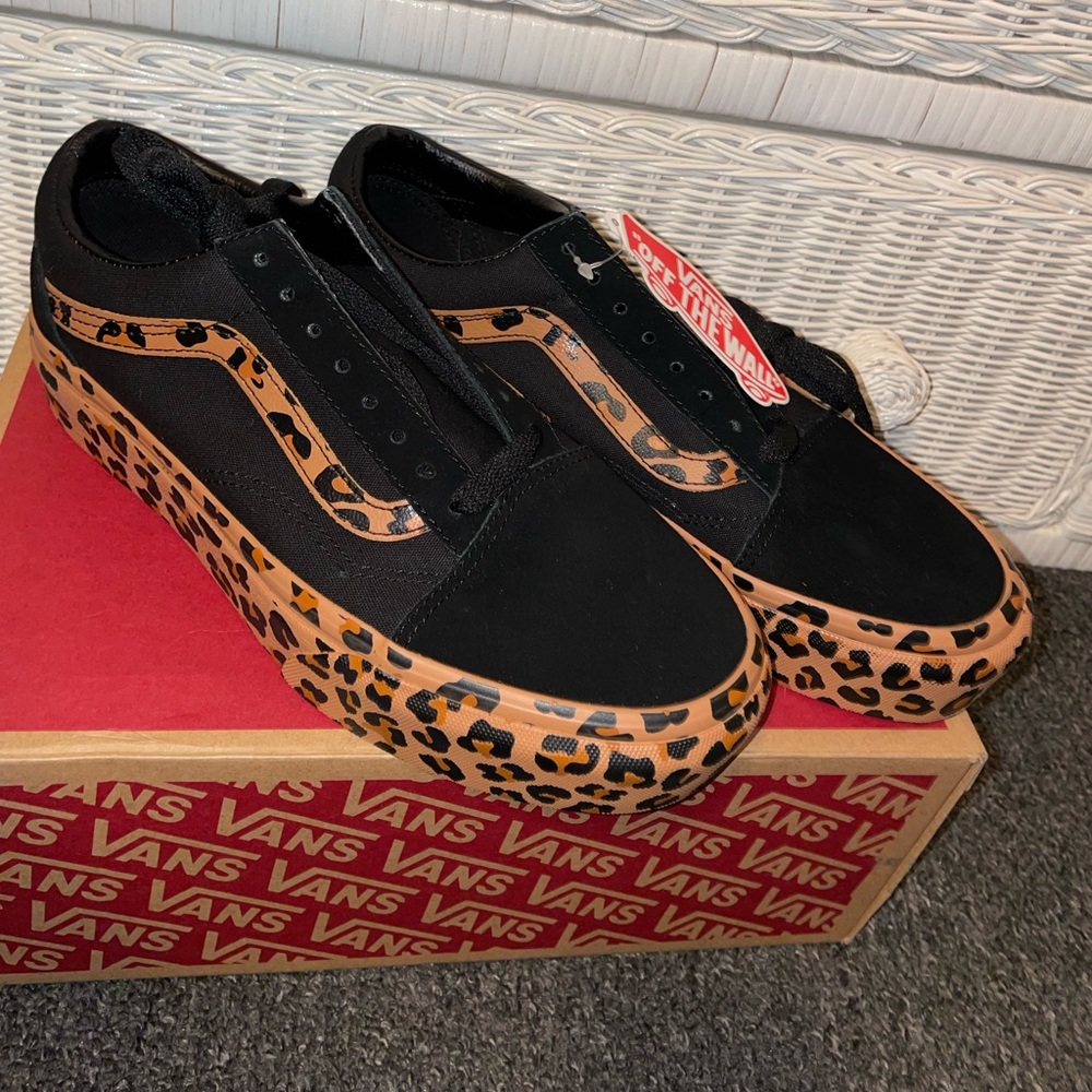 Vans Leopard Platform Sneakers